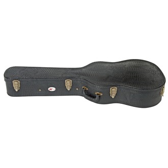 Xtreme Dreadnought Acoustic Guitar Case (Black croc vinyl finish)
