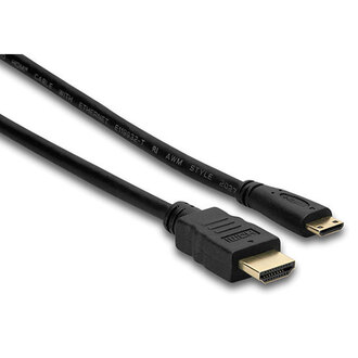 Hosa HDMC403 High Speed HDMI Cable with Ethernet, HDMI to HDMI Mini, 3 ft