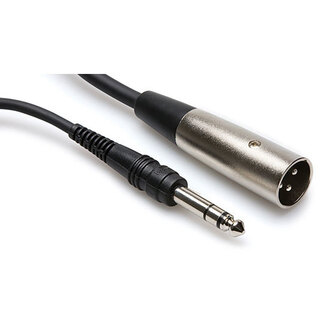 Hosa STX103M Balanced Interconnect, 1/4 in TRS to XLR3M, 3 FT
