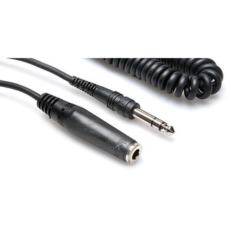 Hosa HPE325C Headphone Extension Cable, 1/4 in TRS to 1/4 in TRS, 25 ft