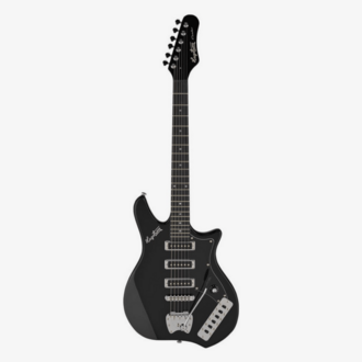 Hagstrom Condor Retroscape Electric Guitar in Black Gloss