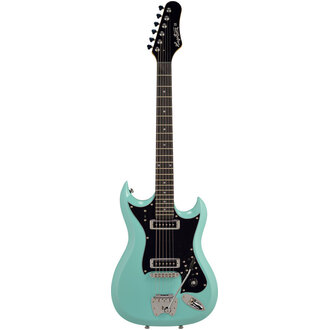 Hagstrom H-II Retroscape Electric Guitar H2 Aged Sky Blue