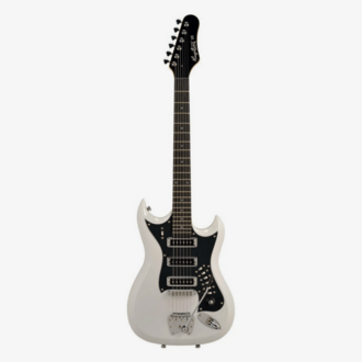 Hagstrom H-III Retroscape Electric Guitar in White Gloss