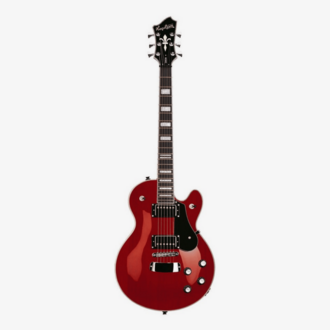 Hagstrom Swede Electric Guitar in Wild Cherry Transparent Glos