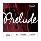 D'Addario Prelude Bass String Set, 3/4 Scale, Medium Tension