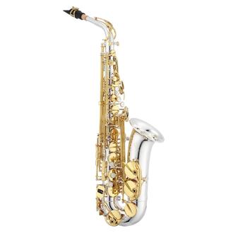 Jupiter JAS1167SGFQ Alto Saxophone 1100 Series w/ Silver Body & Gold Keys, Backpack Case