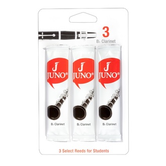 Vandoren Juno B Flat Clarinet Reed 2.5 Carded 3-Pack