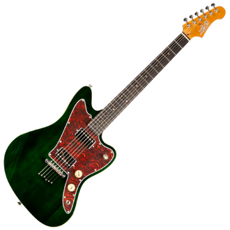 Jet Guitars JJ-350 Jazz Master Style guitar - Transparent Green
