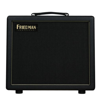 Friedman Jose 20 - 1 X 12 - 20 Watt All Tube Combo - Black
