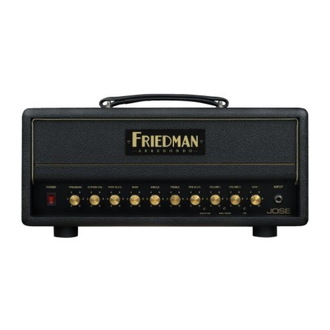 Friedman Jose 20 - 20-watt all-tube head - Black