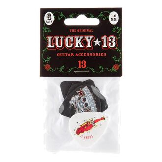 Jim Dunlop 1.0mm Lucky 13 Guitar Pick Player Pack (6 in a pack)