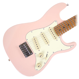 Jet Guitars JS-300 Mini Electric guitar - Shell Pink