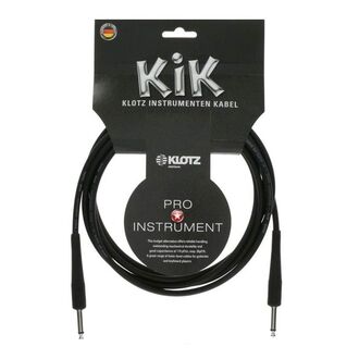 Guitar 9m (30ft) Kik Instrument Cable-Black-Klotz Gold
