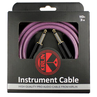 Kirlin KIPW201BPU-20 PVC Woven Premium Plus Instrument Cable 20Ft Purple