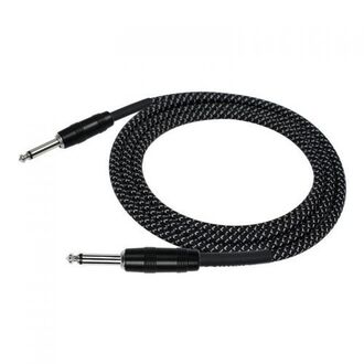 Kirlin IWC201BK 20ft Black Woven Guitar Cable