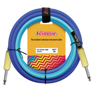 Kirlin 10ft Gradient Guitar Cable Blue