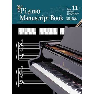 Progressive Manuscript Book 11 - Piano Staves