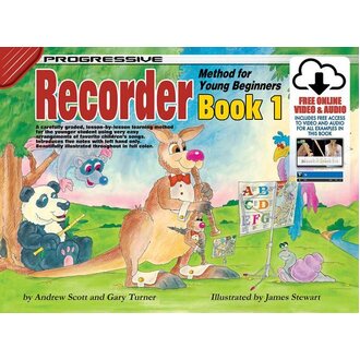 Progressive Recorder Book 1 For Young Beginners Book/Online Video & Audio