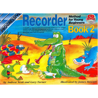 Progressive Recorder Method Young Beginner Book 2 Bk/Cd18338