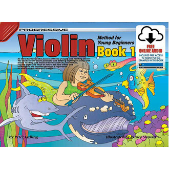 Progressive Violin Method Book 1 For Young Beginners Book/Online Audio