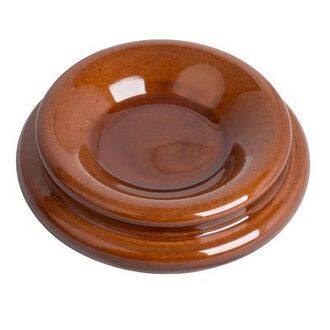 AMS KX98 Wooden Piano Castor Cup Polished Walnut (Cup Width 4cm)
