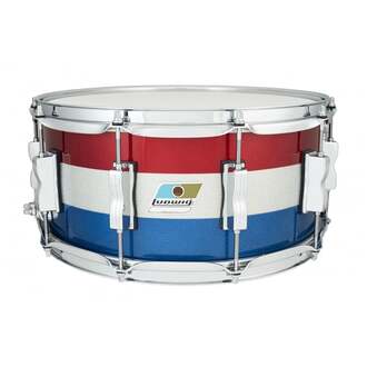 Ludwig Spirit Of 76' Limited Edition 14"/6.5" Snare Drum - Tri Band Sparkle Lacquer - L1LS464XXRB