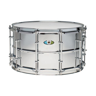 Ludwig Supralite 14" x 8" Steel Snare Drum in Chrome With P88i Throw Off