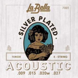 La Bella LABELLA-700T Silver Plated String Set For Tenor Guitar