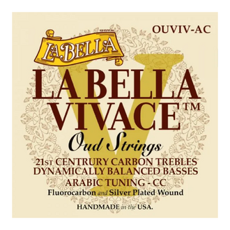 LA BELLA OUD OUVIV-AC VIVACE ARABIC TUNING FLUOROCARBON STRINGS TREB