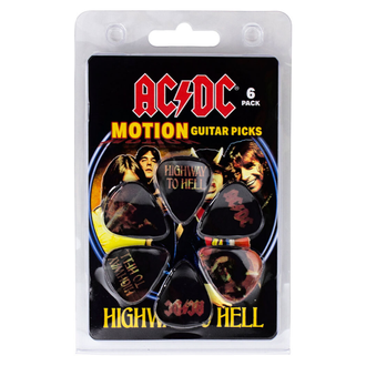 Perris LPMACDC1 "AC/DC - Highway To Hell" Licensed Motion Guitar Picks (6-Pack)