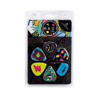 Perris LPMAS1 6-Pack Maui &amp; Sons Variety Licensed Guitar Picks Pack