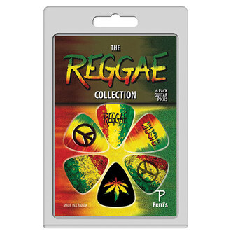 Perris LPPP03 6-Pack "The Reggae Collection" Licensed Guitar Pick Packs