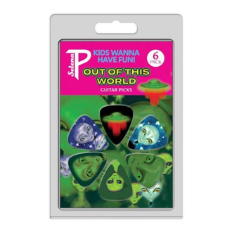 Perris LPSP04 6-Pack "Kids Wanna Have Fun, Out Of This World" Selena Perris LPSP04 Picks Pack