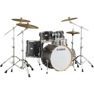 Yamaha Tour Custom Fusion Drum Kit Licorice Satin w/HW780 Hardware Set