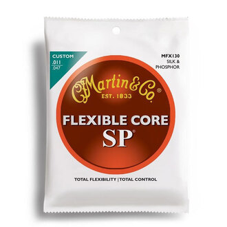 Martin SP Flexible Core Silk &amp; Phosphor Guitar String Set (11-47)