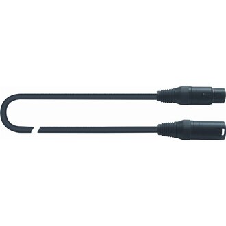 QuikLok Black Female XLR to Male XLR Cable, 0.5m