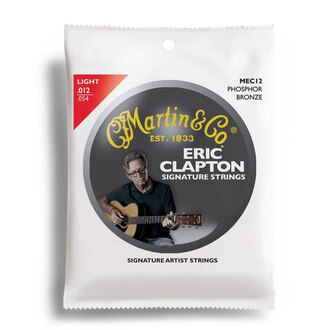 Martin Eric Clapton Strings 92/8 Phosphor Bronze Light Guitar String Set 12-54