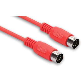Hosa MID315RD MIDI Cable, 5pin DIN to Same, 15 ft