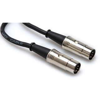 Hosa MID503 Pro MIDI Cable, Serviceable 5pin DIN to Same, 3 ft
