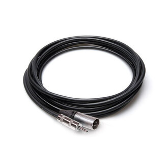 Hosa MMX015 Camcorder Microphone Cable, Hosa 3.5 mm TRS to Neutrik XLR3M, 15 ft