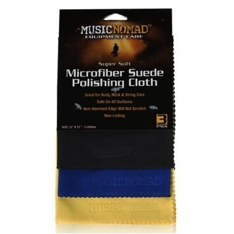 Music Nomad MN203 Super Soft Microfiber Suede Polishing Cloth - 3 Pack