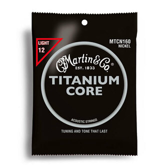 Martin MTCN160 Titanium Core Light Acoustic Guitar String Set (12-55)