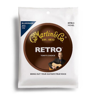Martin Retro "Tony'S Choice" Bluegrass Guitar String Set (13-56)