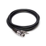 Hosa MXM015 Camcorder Microphone Cable, Neutrik XLR3F to Hosa 3.5 mm TRS, 15 ft
