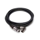 Hosa MXX015SR Camcorder Microphone Cable, Neutrik XLR3F to Rightangle XLR3M, 15 ft