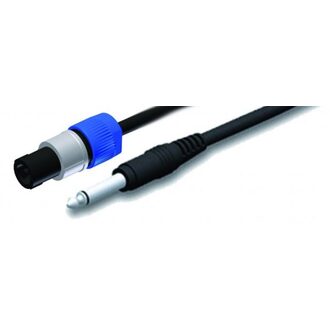 Maximum 10 metre speaker cable, 2 core cable (2x20/.12) Ø 6.5mm, 6.3mm jack to genuine Neutrik NL2FC connector