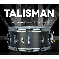 British Drum Company "Talisman" 14"x6.5" Nicko McBrain Signature Snare Drum