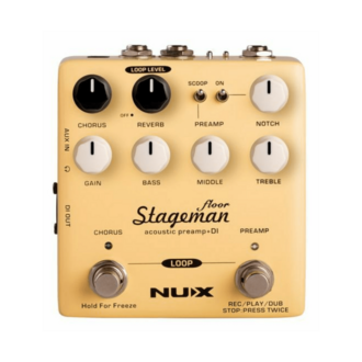 NU-X Stageman Floor Acoustic Preamp, DI & Looper