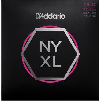 D'Addario NYXL0940BT Nickel Wound Electric Guitar Strings, Balanced Tension Super Light, 09-40