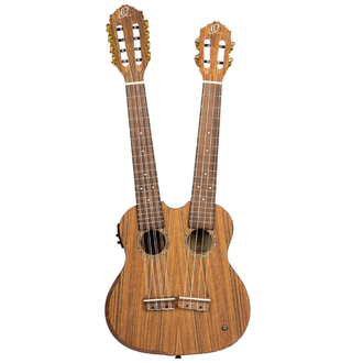 Ortega Hydra Double Neck, 4/8 String Tenor Ukulele
